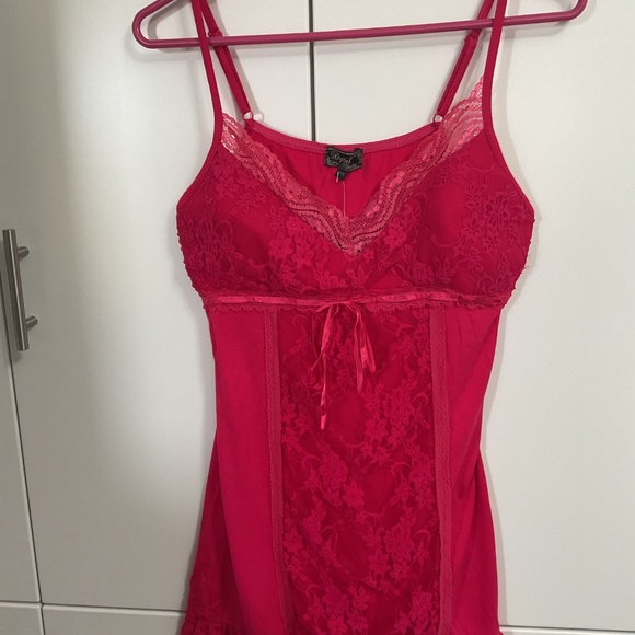 VTG Hot Pink Mini Dress/Baby Doll  by Digital Clothing - Medium - Picture 2 of 4